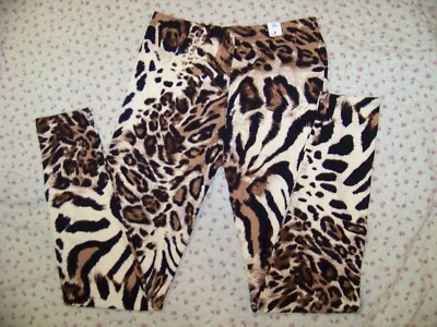 Pantalones legging elásticos con estampado animal para mujer - Jrs. Talla única - nunca usada Foto 1 de 4
