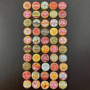 SET DE 50 CHAPAS CERVEZA VICTORIA MÉXICO 150 ANIVERSARIO 2015 - Imagen 1 de 2