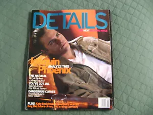 Details Magazine April 2001 Joaquin Phoenix - Vintage Mario Cuomo Cal Ripkin - Picture 1 of 10