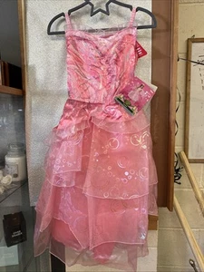 Girls Wicked Glinda Pink Dress Medium Age 7-8 - Picture 1 of 3