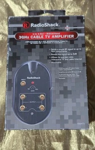RadioShack Bidirectional 3GHz Cable TV Amplifier-1 IN 4-OUT 1500473 New Open Box - Picture 1 of 4