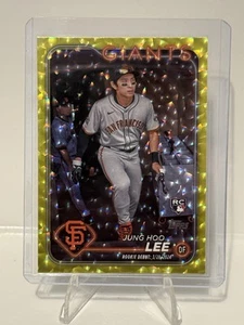 Actualización Topps 2024 amarillo Crackle Foilboard #US343 RC Jung-Hoo Lee 19/50 - Imagen 1 de 2