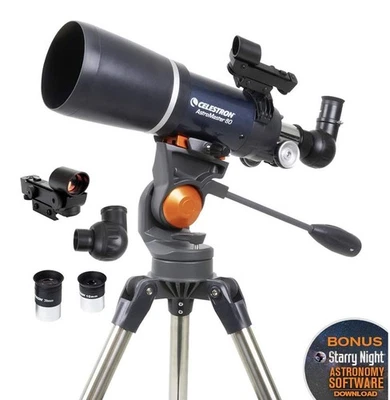 Celestron AstroMaster 80AZ Short Refractor Astronomy  Telescope #21082 (UK) BNIB - Image 1 of 4