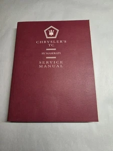 1989 1990 Chrysler TC MASERATI Service Shop Repair Workshop Manual OEM Factory - Bild 1 von 8