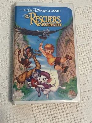 ✨ Walt Disney Black Diamond VHS – The Rescuers Down Under (1991) – Classic VTG - Image 1 of 4