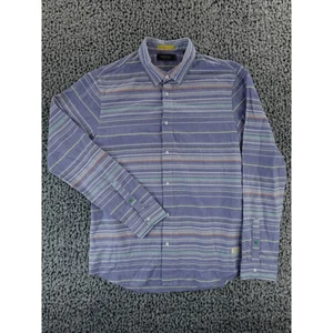 Scotch Soda Amsterdam Herren Regular Fit Langarm Button Down Blau Streifen L - Bild 1 von 13