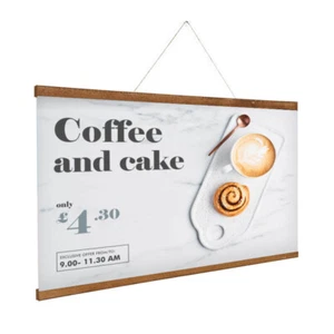 wooden poster hanging hanger bar 30cm 40cm 60cm - Picture 1 of 8