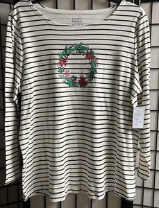 Neu Croft & Barrow klassisches T-Shirt Kranz Urlaub Shirt Übergröße 4X - Bild 1 von 6