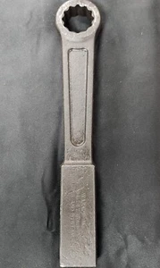 QTY 1 NEW WRIGHT TOOL 1836 STRAIGHT 1-1/8" HD 12PT STRIKING FACE SLAP BOX WRENCH - Picture 1 of 4