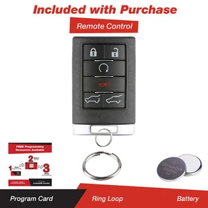 1x For 2007 2008 2009 2010 2011 2012 2013 2014 Cadillac Escalade Remote Key Fob - Picture 1 of 3