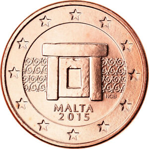 [#792862] Malte, 5 Euro Cent, 2015, SPL, Copper Plated Steel, KM:New