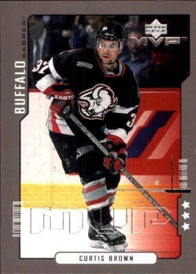 2000-01 Upper Deck MVP SILVER THIRD STARS #21 Curtis Brown BUFFALO SABRES - Image 1 of 2