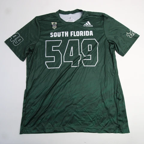 South Florida Bulls adidas Short Sleeve Shirt Men's Dark Green Used Cover