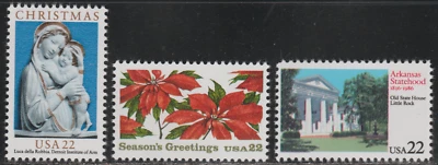 US 1985 SC# 2165 - 2166, 2167 - Christmas - Season's Greetings - M-NH Lot # 274 - Image 1 of 2