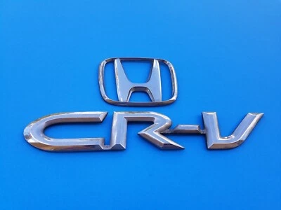 02 03 04 05 06 JUEGO DE INSIGNIA LOGOTIPO EMBLEMA CROMADO PUERTA TRASERA HONDA CRV CR-V OEM (2006) Foto 1 de 4