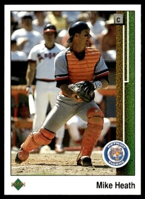 1989 Upper Deck #654 Mike Heath Detroit Tigers - Image 1 of 2