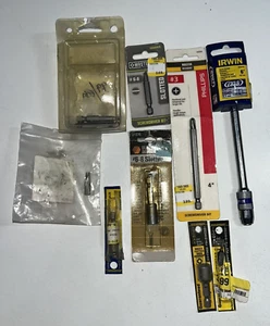 Irwin & more - Screwdriver Bit, Screw Setter & Quick Change Extension Set of 9 - Picture 1 of 19