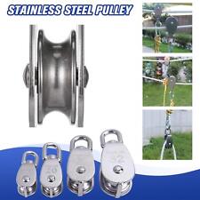 Steel Pulley Single Wheel Swivel Lifting Rope Pulley Tools Block D5X1