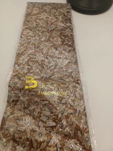 Buccelli Italien Blatt Abstrakt Vintage Herren Krawatte 100% Seide Krawatte BRANDNEU  - Bild 1 von 4