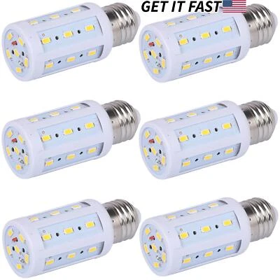 6-Pack 40W Equivalent LED Bulb 24-Chip Corn Light E26 550lm 5W Soft Warm 3000K - Image 1 of 4