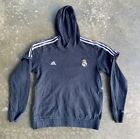 Sweat-shirt vintage Adidas Real Madrid CF Football Soccer Beckham marine Y2K sweat à capuche