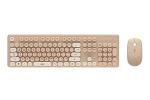 ABKO WKM40, Wireless Keyboard Mouse Set (Beige) - Bild 1 von 12