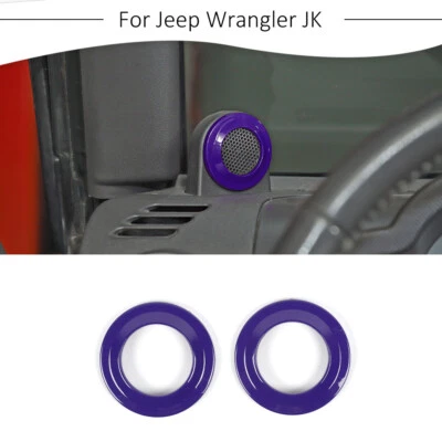 Adhesivo de cubierta estéreo de altavoz de pilar para Jeep Wrangler JK 2007-2014 púrpura Foto 1 de 4