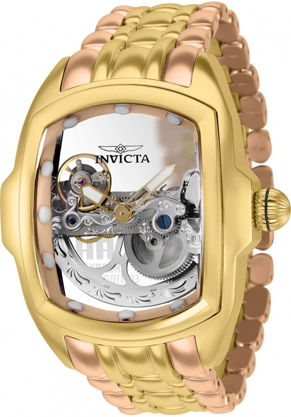 INVICTA 36419 LUPAH GHOST BRIDGE 50MM CASE WITH BRACELET IN GOLD AND ROSE GOLD - Image 1 of 1