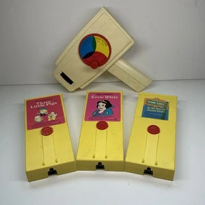 Fisher Price Filmbetrachter 1973 mit Schneewittchen, drei kleinen Schweinchen, Sesamstraße - Bild 1 von 12