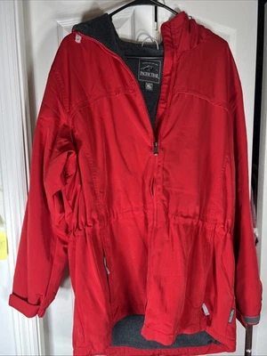 Chaqueta con capucha roja vintage Pacific Trail para mujer - X grande con cintura ceñida Foto 1 de 4