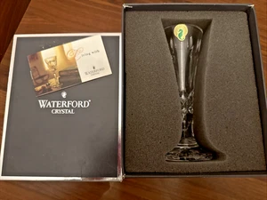 NIB Waterford Crystal Happy Birthday Steam Vase Lead Crystal 6.5” NEW - Picture 1 of 6