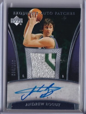 Andrew Bogut 2005-06 Upper Deck Exquisite Rookie Autograph Patches #/100 RPA - Image 1 of 2