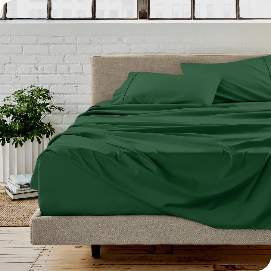 Fundas de almohada 50/50 polialgodón percal - verde cazador - tamaño estándar Foto 1 de 1