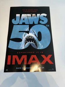 1975 Jaws 50th Anniversary (2025) | IMAX | 11x17 Mini Posters | Limited | New - Picture 1 of 2