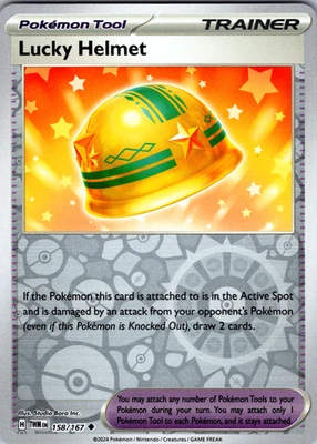 Lucky Helmet Reverse Holo 158/167 SV06: Twilight Masquerade Uncommon - NM - Image 1 of 2