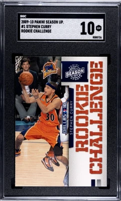 Actualización de la temporada 2009-10 Panini - Rookie Challenge Stephen Curry #1 (RC) SGC 10 Foto 1 de 2