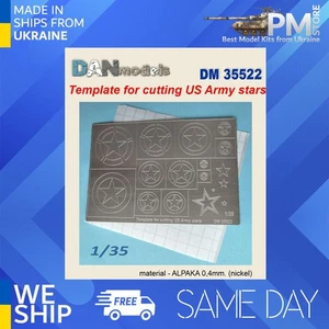 Dan Models 35522 1/35 Template for cutting US Army stars material-Alpaka 0,4mm - Picture 1 of 3