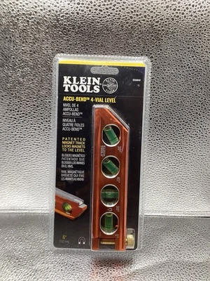 Klein Tools Magnetic Torpedo Level 4 Vial Conduit Accu Bend 6-1/4" 935AB4V - Image 1 of 4