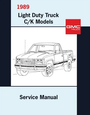 Camión GMC C/K Sierra 1989 manual de servicio Foto 1 de 4