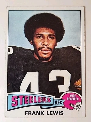 1975 Topps Football Card 71 Frank Lewis Pittsburgh Steelers  - Image 1 of 2