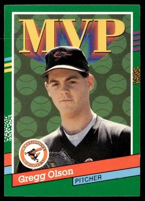 1991 Donruss Gregg Olson Baltimore Orioles #393 - Image 1 of 2
