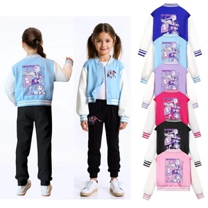 Kids Girls Demon Hunters Coat Rumi Mira Zoey Baseball Uniform Top KPop Outerwear - Picture 1 of 17
