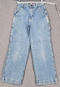 Youth Boys Arizona Jeans Carpenter Pants Size 8 Slim Light Wash - Picture 1 of 13