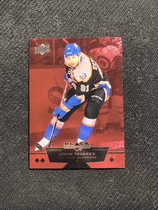 2012-13 UPPER DECK BLACK DIAMOND JOHN TAVARES TRIPLE RUBY RED #ed 99/100
