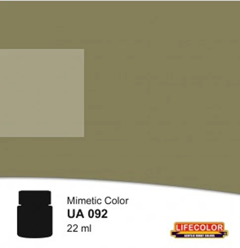 LIFECOLOR UA092 dark Earth FS30118 colore acrilico ml 22