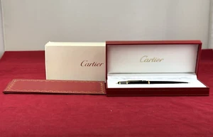 Cartier Ballpoint Pen Bille Diabolo de Cartier ST180003 Black & Gold - Picture 1 of 17