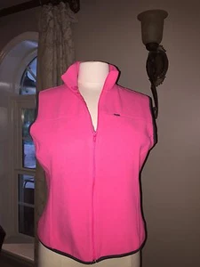 GAP Rosa CHALECO MUJER M Lanza CÁLIDO Cremallera Completa - Imagen 1 de 4