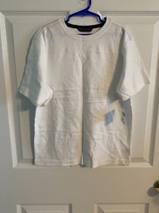 Neu mit Etikett Lands End Jungen weiß Kurzarm Größe S (7-8)  - Bild 1 von 2