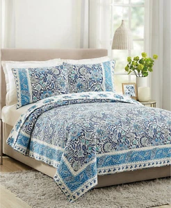 3PC Dena Home Bisou Floral Queen Quilt Set - Picture 1 of 3
