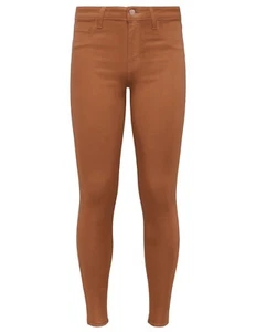 NWT L'Agence Margot Java Coated High Rise Stretch Cropped Skinny Jeans 29 $275 - Picture 1 of 16